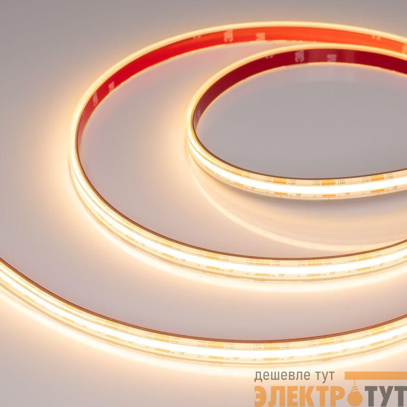 Лента светодиодная COB-PS-X560-12mm 24V Warm 2700К 9.6Вт/м IP67 герметичная (уп.10м) Arlight 048910