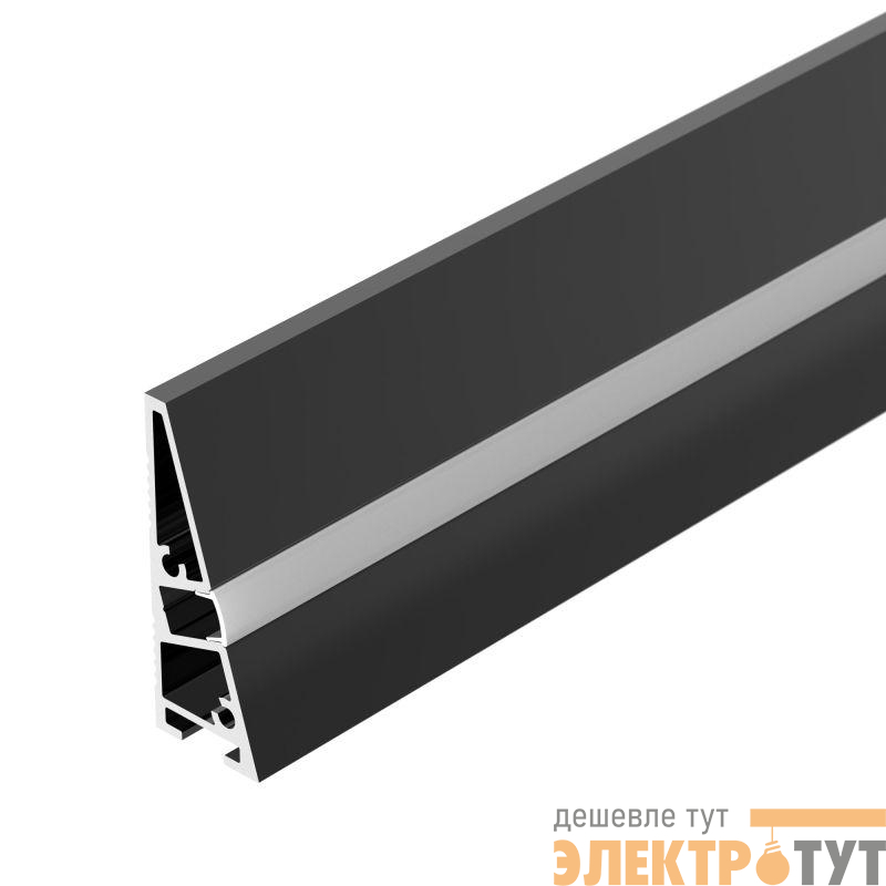Профиль PLINTUS-H40-2000 BLACK L2000 алюм. Arlight 052398