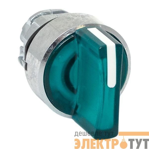 Механизм переключателя исполнительный ХB4 зел. на 3 положения с фиксацией с подсветкой с короткой ручкой IP65 EKF XB4BD3FL-G-65