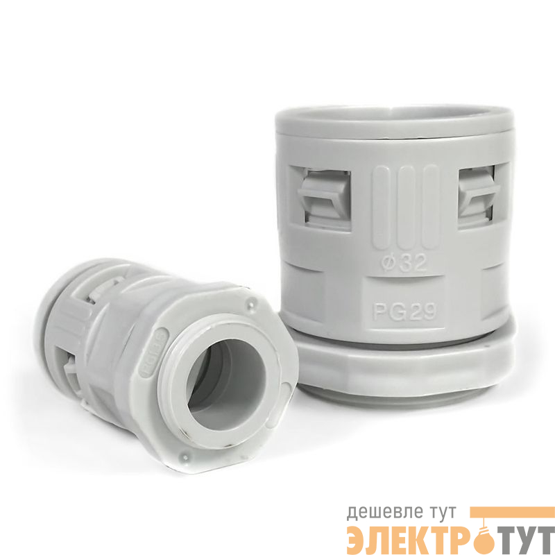 Муфта вводная для гофрированных труб ВМ-ГТ d25мм сер. Промрукав PR08.3270