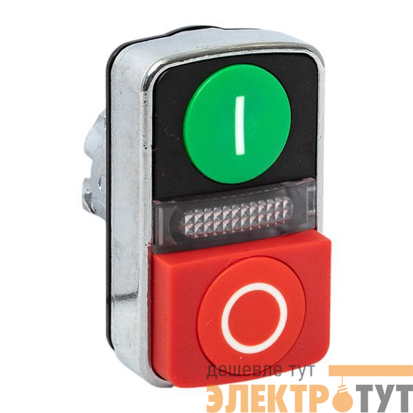 Механизм кнопки исполнительный XB4 IP65 "пуск-стоп" с выпирающим стопом возвратный без фиксации с подсветкой EKF XB4BW84-65