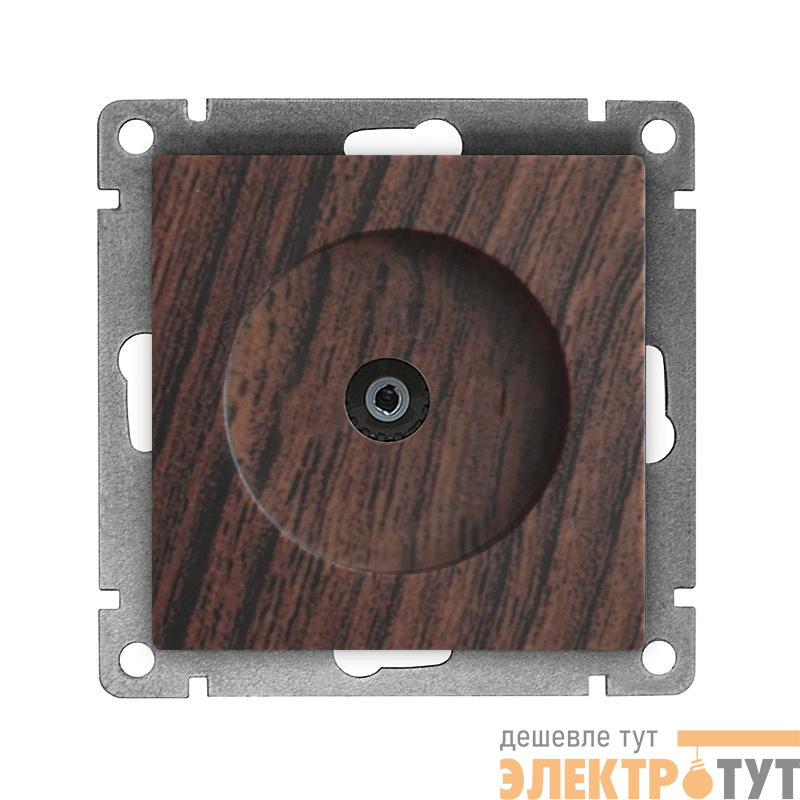 Розетка телевизионная TV 1-м СП Афина механизм венге Universal A0027-V