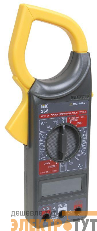 Клещи токоизмерительные Expert 266 IEK TCM-1S-266