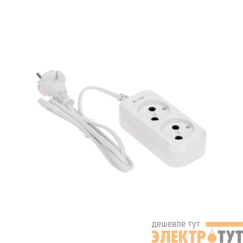 Удлинитель 2х1.5м без заземл. 2х0.75 бел. PROCONNECT 13-4200