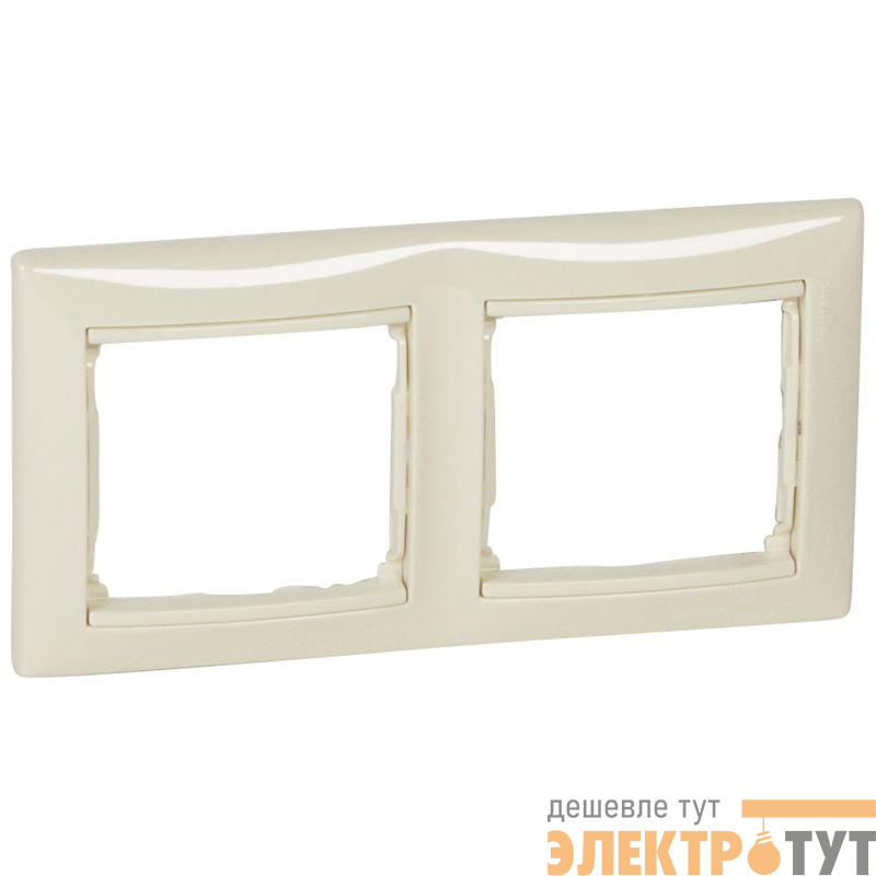 Рамка 2-м СП Valena IP20 горизонт. сл. кость (DIY-упак.) IEK 695632