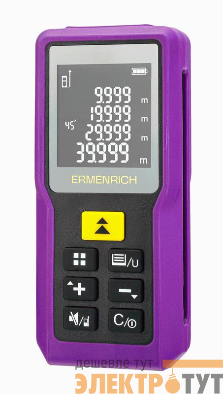 Рулетка лазерная Reel PRO GM100 фиолет. Ermenrich 85313