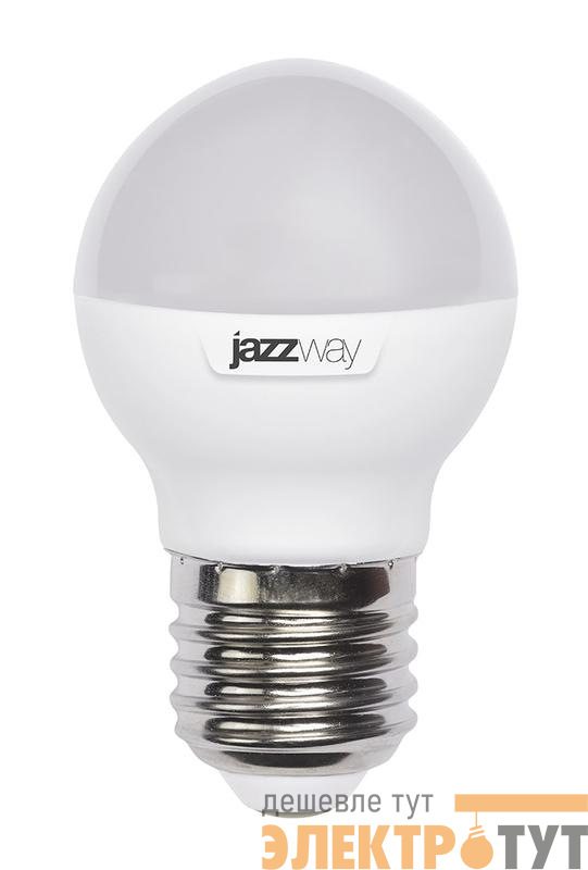 Лампа светодиодная PLED-SP 9Вт G45 шар 3000К тепл. бел. E27 820лм 230В JazzWay 2859631A