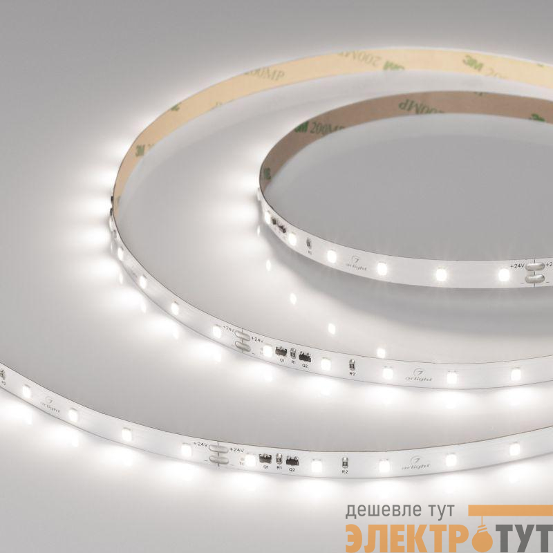 Лента светодиодная IC-A60-8mm 24V Day 5000К 4.8Вт/м IP20 2835 стабилизированная (уп.10м) Arlight 037955