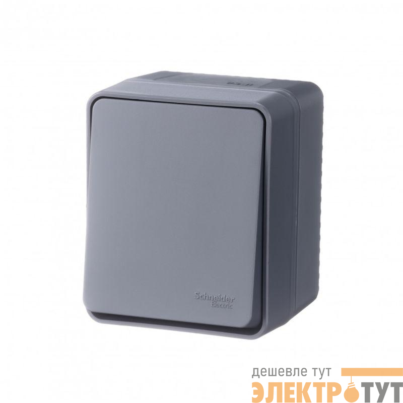 Выключатель 1-кл. ОП AtlasDesign PROFI IP54 10AX антрацит SE ATN544011