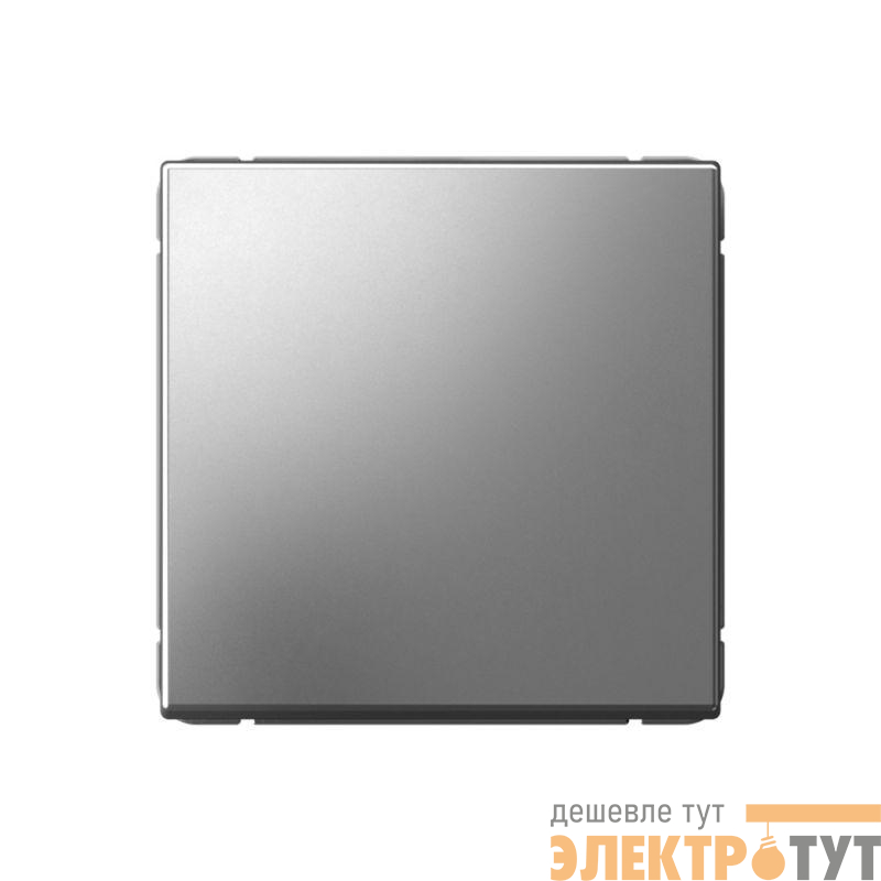 Выключатель кнопочный 1-кл. ArtGallery быстрозажим. клем. механизм сталь SE GAL000915S