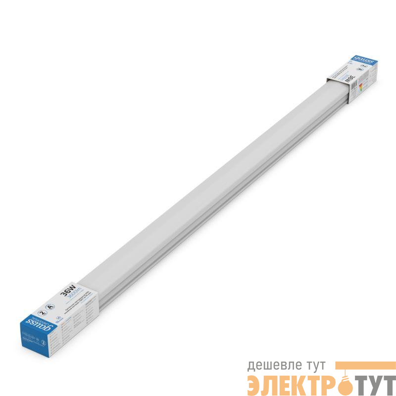 Светильник светодиодный Universal 36Вт 6500К IP65 3600лм 1205х60х56мм матов. с БАП 90мин GAUSS 843425336A