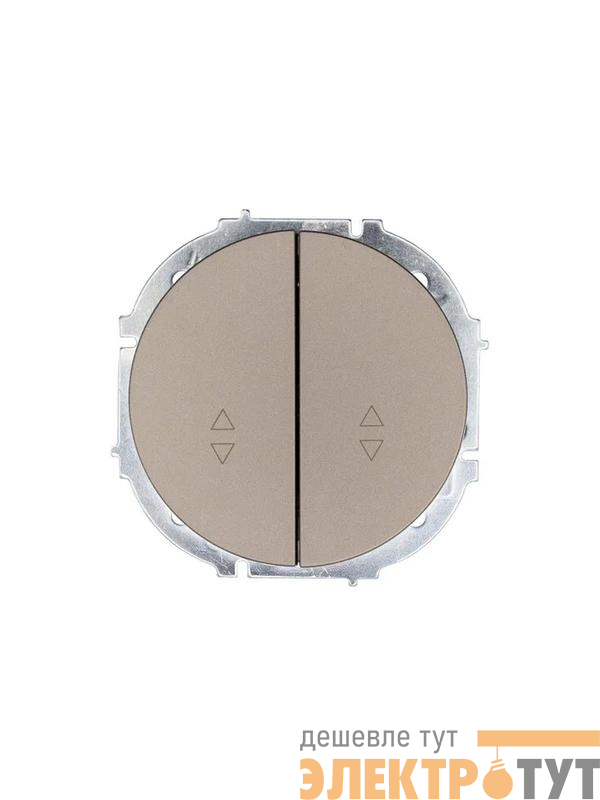 Выключатель проходной 2-кл. СП OSEN 10А IP20 механизм титан LEZARD 743-3788-106