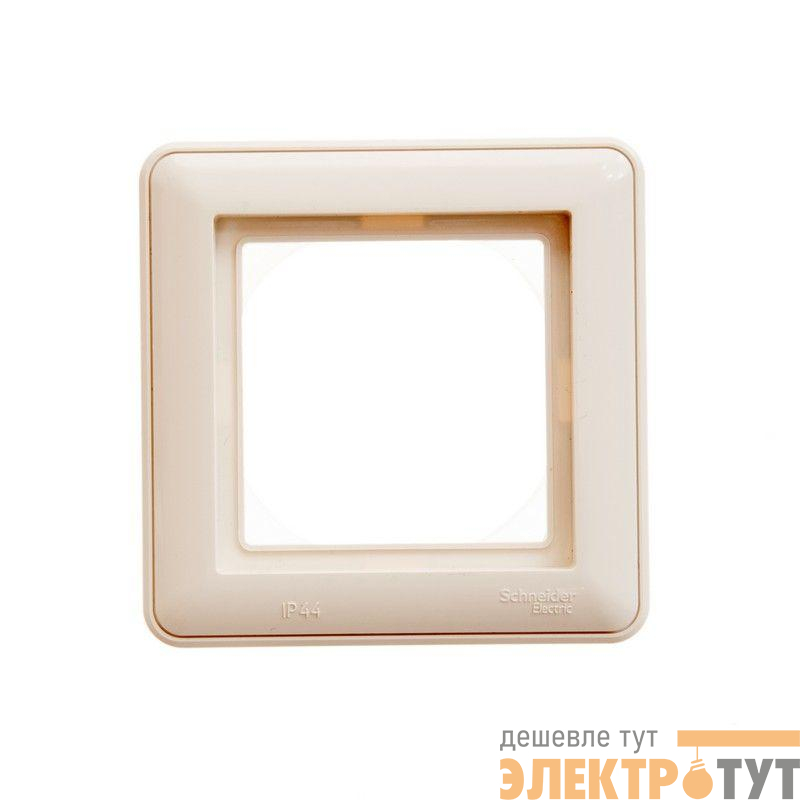 Рамка 1-м W59 AQUA IP44 сл. кость SchE KD-1B-28