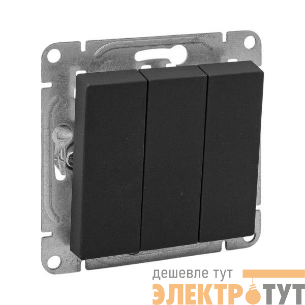 Выключатель 3-кл. СП Эпика механизм черн. EKF UP1-SWB-31