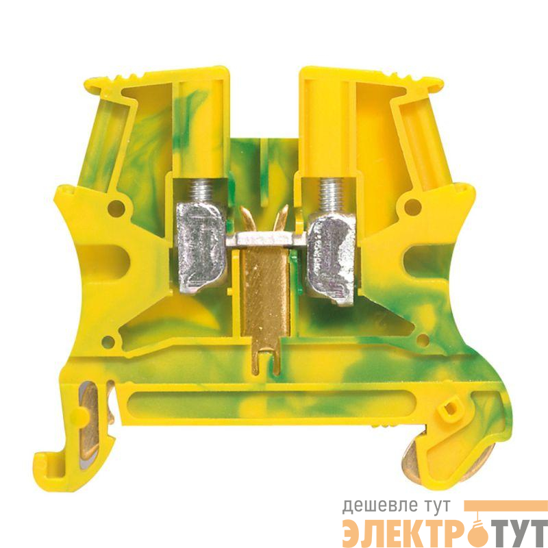 Блок клеммный Viking3 4х6мм жел/зел. Leg 037171