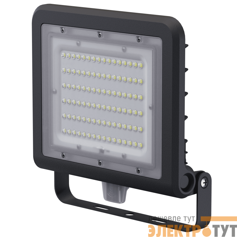 Прожектор светодиодный 80 682 NFL-03-100-6.5К-BL-LED 100Вт 6500К IP65 14200лм с датчиком черн. Navigator 80682