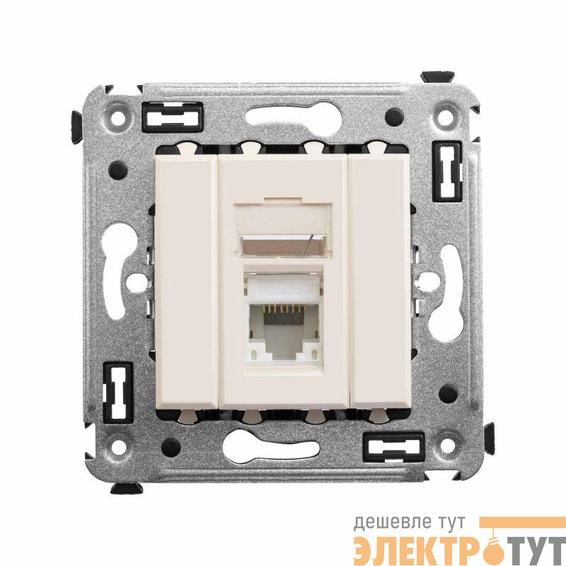 Розетка компьютерная 1-м СП Avanti "Ванильная дымка" RJ45 кат.5E DKC 4405463