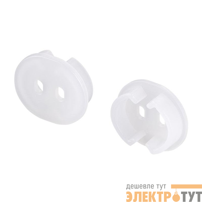 Заглушка ARH-ROUND-D20-DUAL с отверстием пластик Arlight 039301