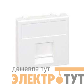 Адаптер на 1 RJ45 коннектор защ. шторки графит SimonConnect K76-14