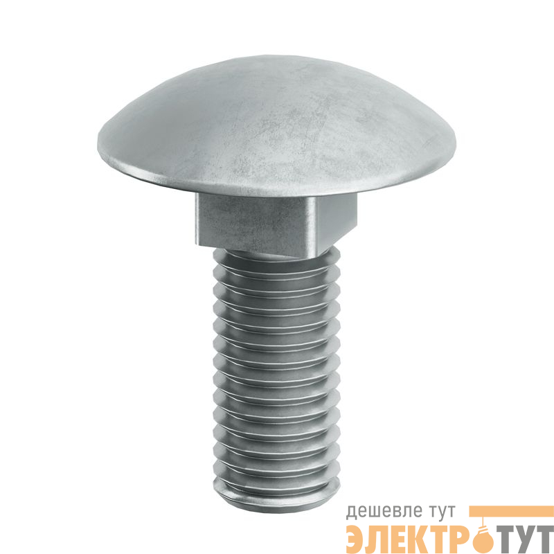 Винт с гладкой головкой и квадратным подголовником М6х16 гор. оцинк. DKC CM010616HDZ