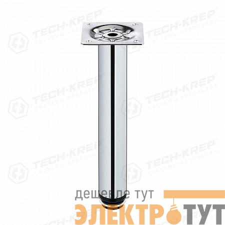 Ножка круглая регулируемая с винтом d30х200мм метал. хром (уп.1шт) Tech-Krep/Zitar 127485