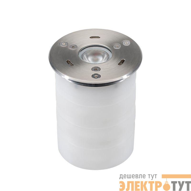Светильник KT-AQUA-R85-7W White6000 (SL 25 deg 12В) (IP68 металл) Arlight 027868