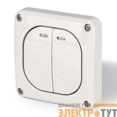 Переключатель 2-кл. 1п 20А IP66 бел. DKC DIS1373222