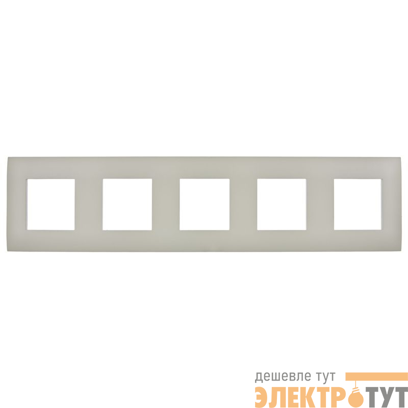 Рамка 5-м SKANDY SK-F01B беж. IEK SK-M52-K10