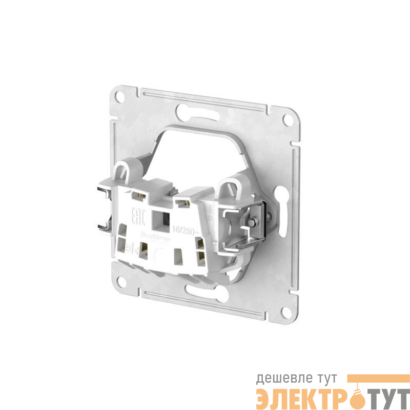 Розетка AtlasDesign 16А без заземл. без шторок быстрозажим. клем. механизм шампань SE ATN000541S