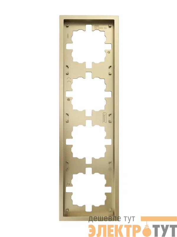 Рамка 4-м ZIMA горизонт. зол. LEZARD 704-3600-149
