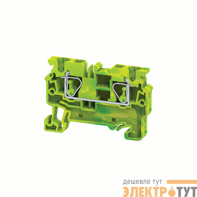 Клемма заземляющая пружинная OptiClip CXG-4-PE-(0.2-4) КЭАЗ 289760