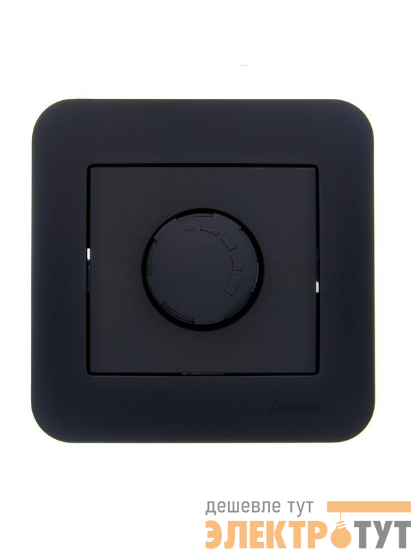 Светорегулятор СП 1000Вт ASTI в сборе черн. бархат LEZARD 7081-4242-157