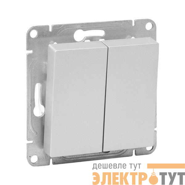 Выключатель перекрестный 2-кл. СП Эпика механизм алюм. EKF UP1-SWA-22
