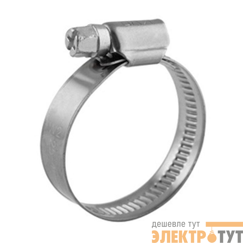 Хомут червячный 10-16/9-0.6мм нержавеющая сталь W2 Rexant 07-0710