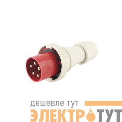 Вилка переносная PPC 035 3Р+РЕ+N 63А 380В IP67 Pro JazzWay 5072435