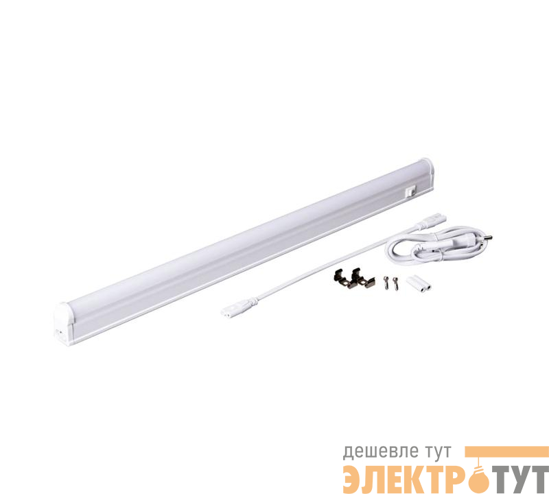 Светильник светодиодный PLED T5i PL 450 6Вт 6500К IP40 180-265В ДПО T5 линейный пластик. (аналог ЛПБ) JazzWay 1036278