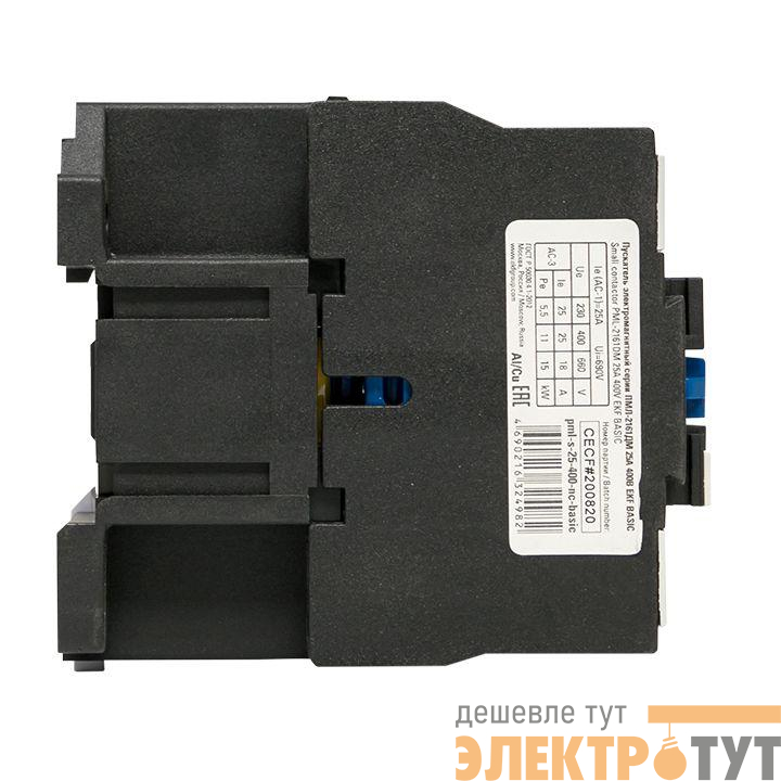 Пускатель электромагнитный ПМЛ-2161ДМ 25А 400В Basic EKF pml-s-25-400-nc-basic