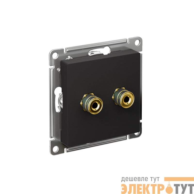 Розетка аудио 2-м AtlasDesign карбон SE ATN001087