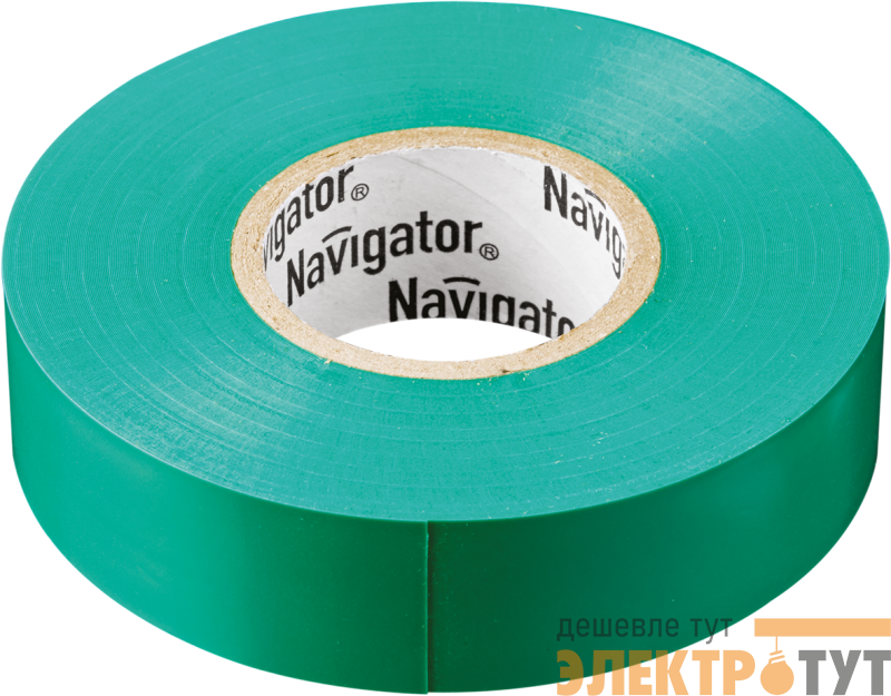 Изолента ПВХ 15мм (рул.10м) зел. NIT-B15-10/G Navigator 71232