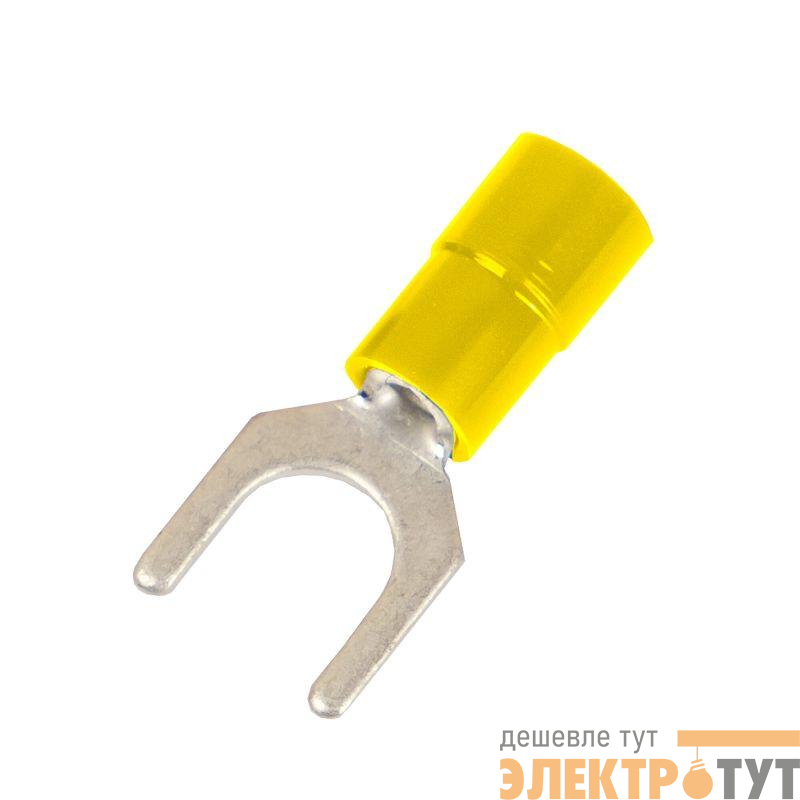 Наконечник вилочный с изолир.фланцем ПА легкий ввод жилы 2.5-6кв.мм М8 d8.4мм (НВИ) (уп.100шт) DKC 2C18P-EE-PA