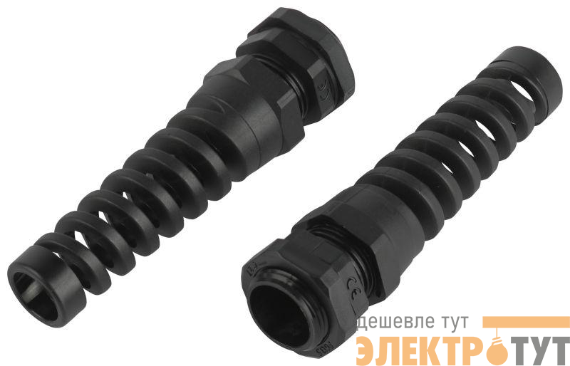 Ввод кабельный (сальник) PGR 13.5 d6-12мм (d отверст. 20.5мм) IP54 с гибким отводом (уп.10шт) Эра Б0065201