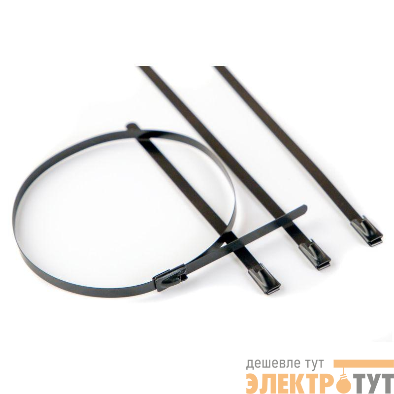 Хомут 4.6х200 сталь ANSI 316 с EP покрытием (уп.100шт) DKC 310520EP