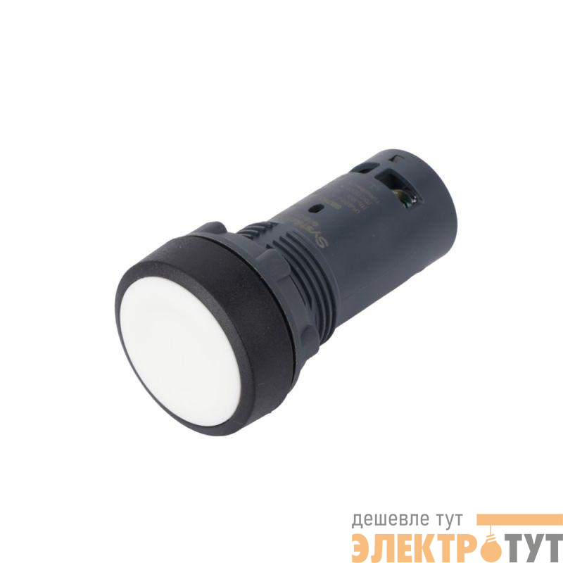 Кнопка моноблочная SB7 22мм с возвратом пластик 1НО IP65 бел. SE SB7NA11