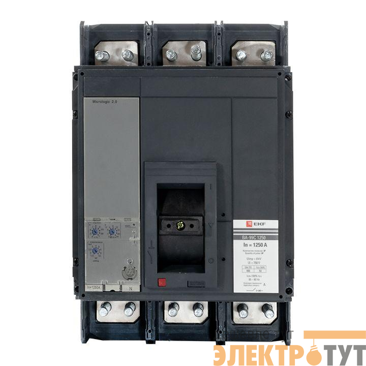 Выключатель автоматический 3п 1250/800А 50кА ВА-99C Compact NS PROxima EKF mccb99C-1250-800