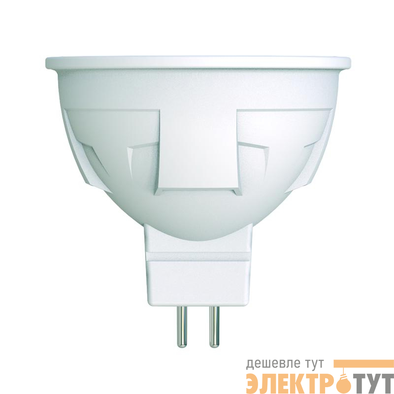 Лампа светодиодная LED-JCDR 6W/NW/GU5.3/FR/DIM PLP01WH Uniel UL-00003989