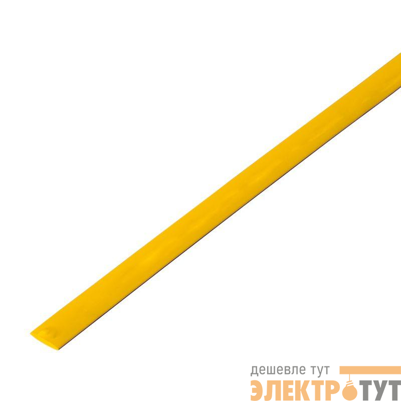 Трубка термоусадочная ТУТ нг 4.0/2.0 желт. 1м Rexant 20-4002