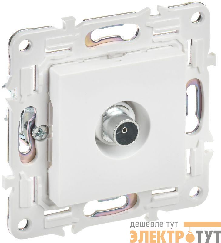 Розетка TV оконечная SKANDY SK-A12W арктич. бел. IEK SK-A10-O-K01