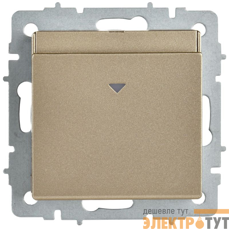 Выключатель карточный BRITE 30А ВС10-1-8-БрШ механизм шампань IEK BR-V11-0-10-K37