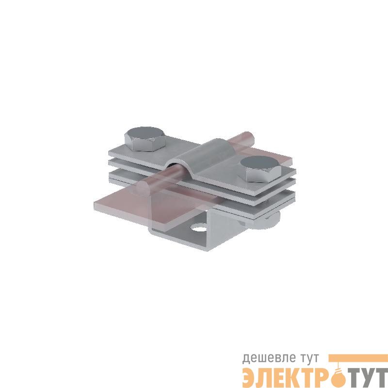 Держатель универсальный на мостовой опоре UUDMO3-D5-8-B40 TD для прутка d5-8мм и полосы до 40мм с 3 пластинами КМ MA0522