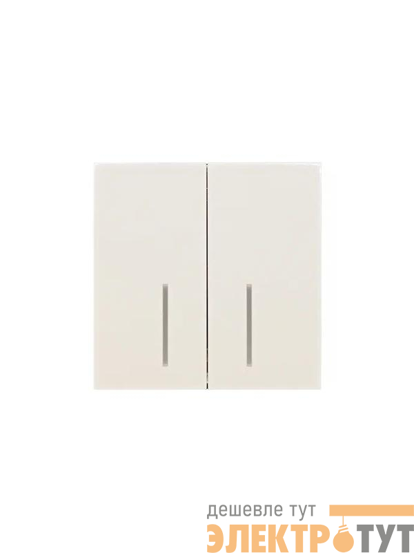 Выключатель 2-кл. с индик. СП ZIMA IP20 10А безвинт. зажим слон. кость LEZARD 704-9088-112QC